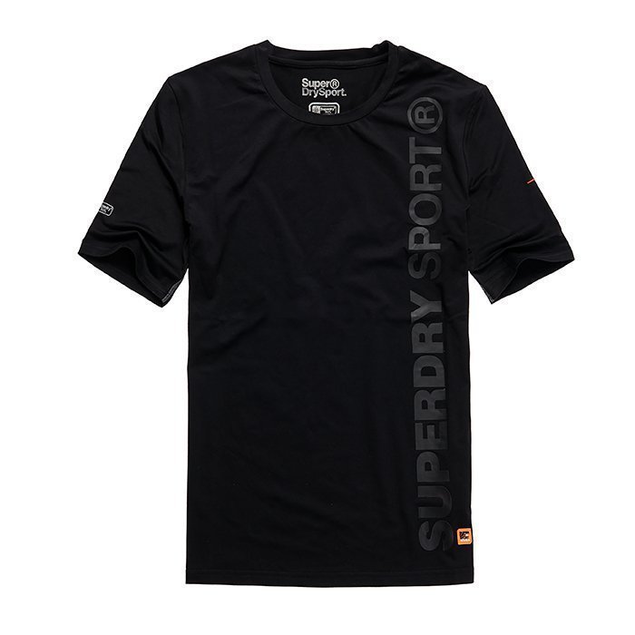 Superdry Gym Sport Runner Tee Black L