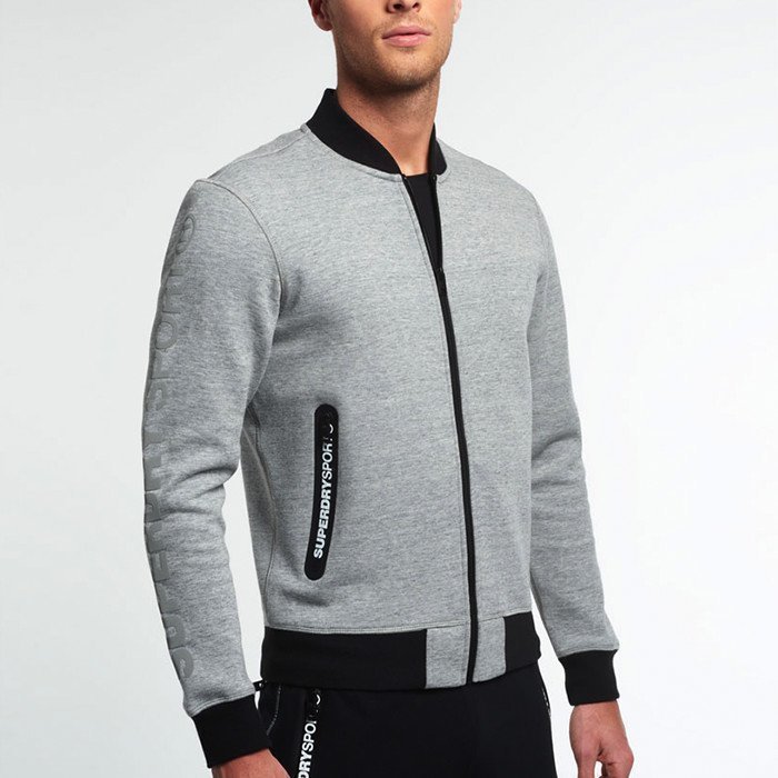 Superdry Gym Tech Bomber Grey