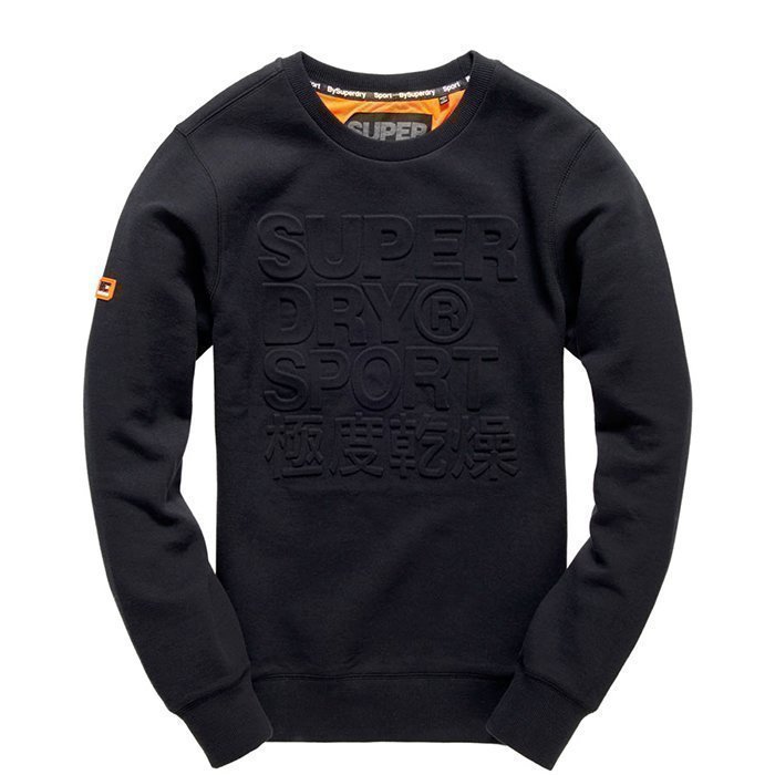 Superdry Gym Tech Embosesed Crew Black XL