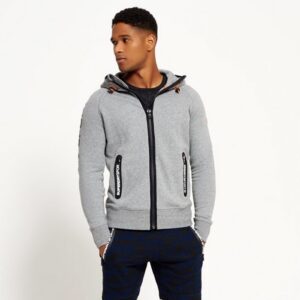 Superdry Gym Tech Ziphood Grey M