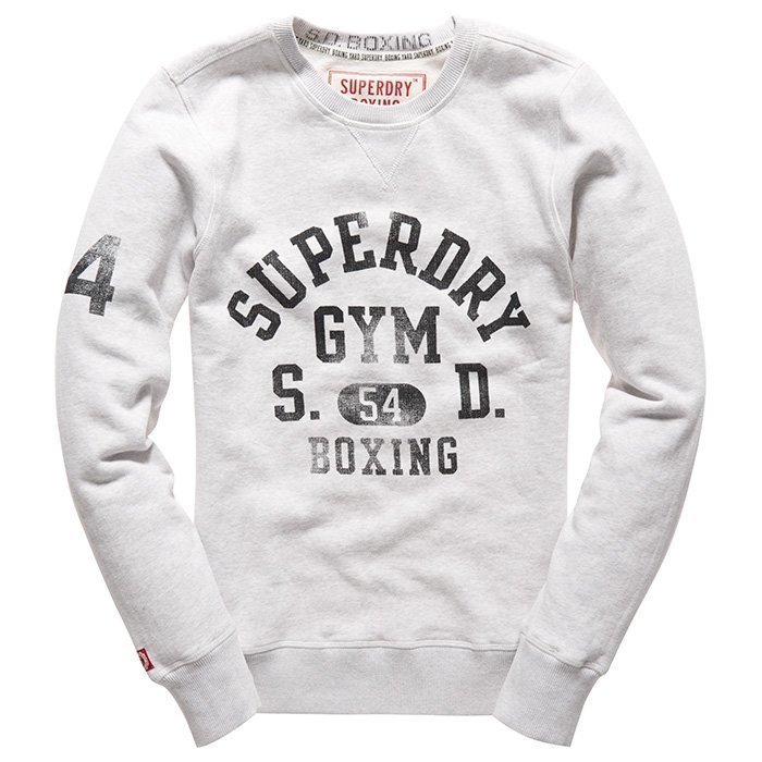 Superdry Men's Boxing Yard Crew Ringside Silver Marl L