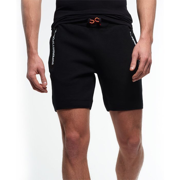 Superdry Men's Gym Training Sport Shorts Black L