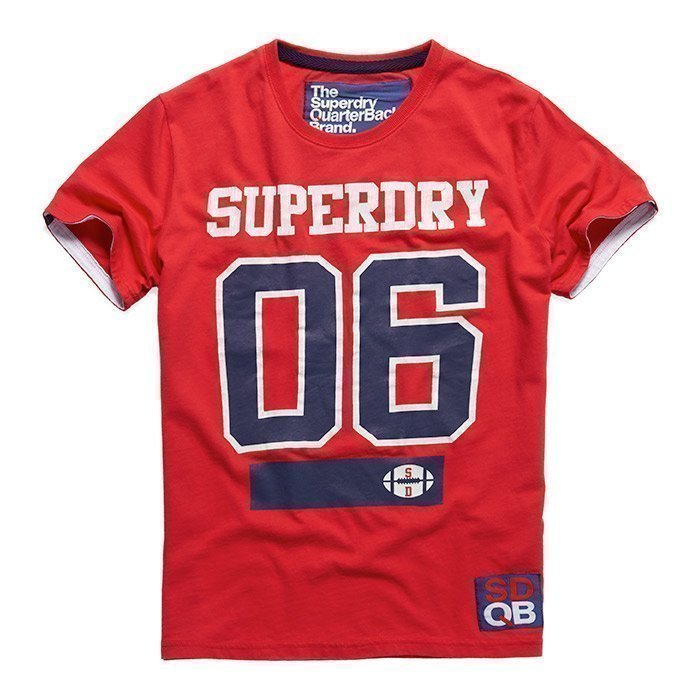 Superdry Men's Linebacker Tee Indiana Red L