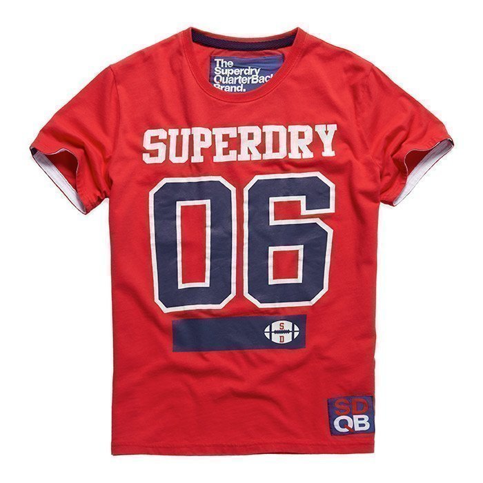 Superdry Men's Linebacker Tee Indiana Red XL
