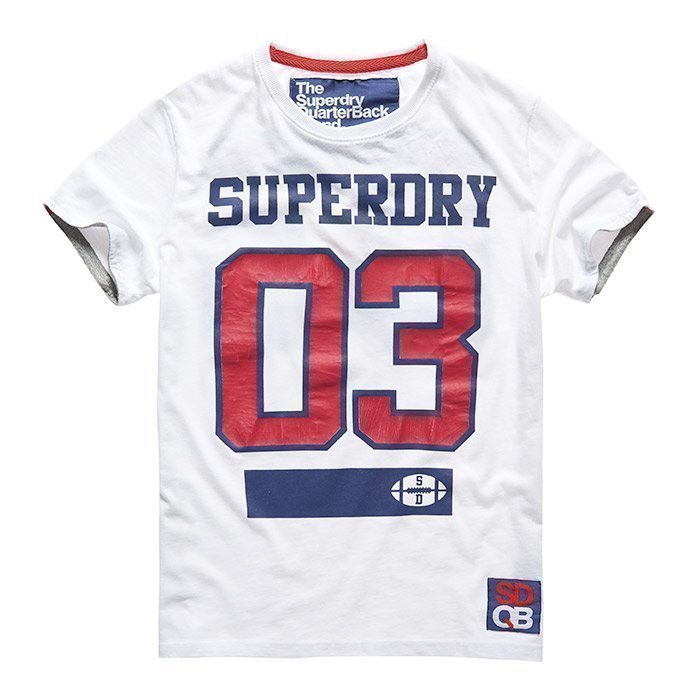 Superdry Men's Linebacker Tee White L