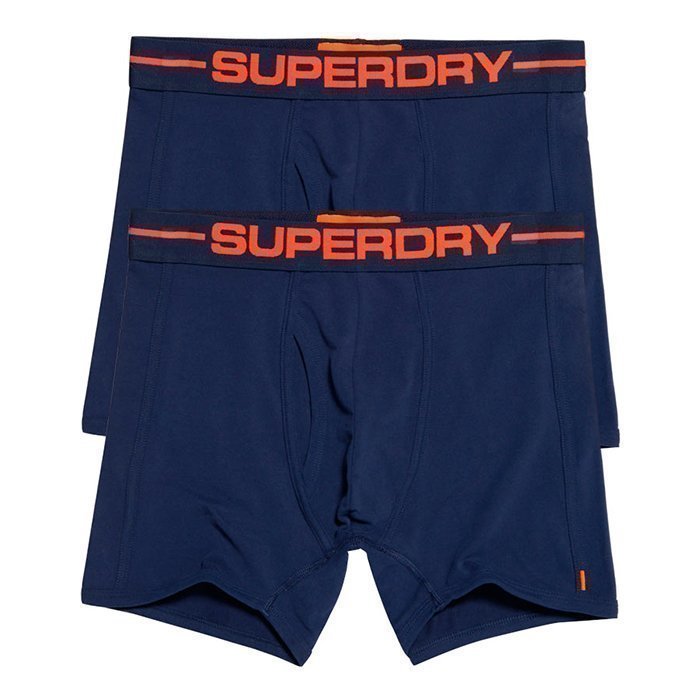 Superdry Men's Sport Boxer Double Pack Navy M