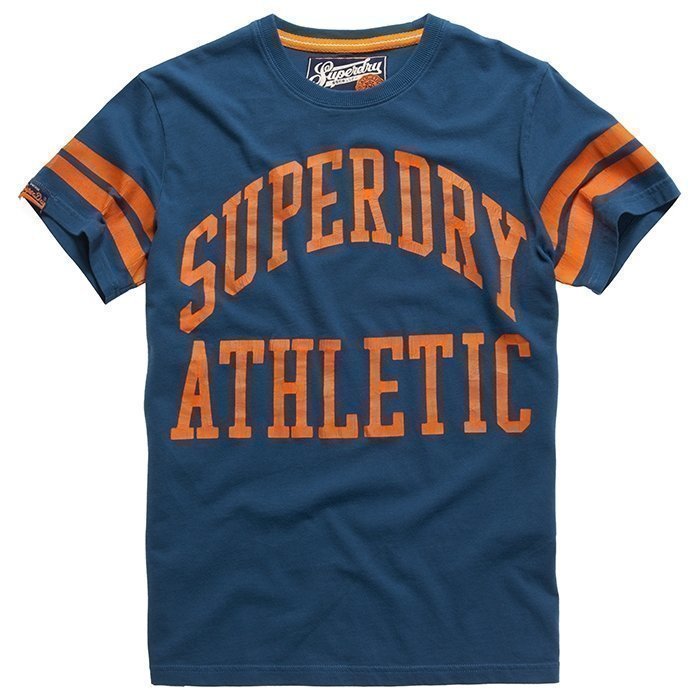 Superdry Men's Tiger Athletics Tee Bluebottle L