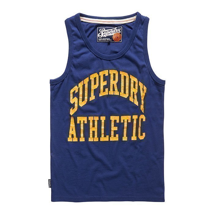 Superdry Men's Tigers Athletic Vest Supermarine Navy M