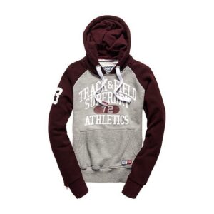 Superdry Men's Trackster Baseball Hood Grey XXL