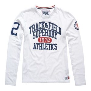 Superdry Men's Trackster Long Sleeve White