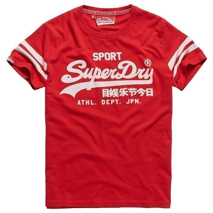 Superdry Men's Vintage Logo Sport Tee Rich Scarlet M