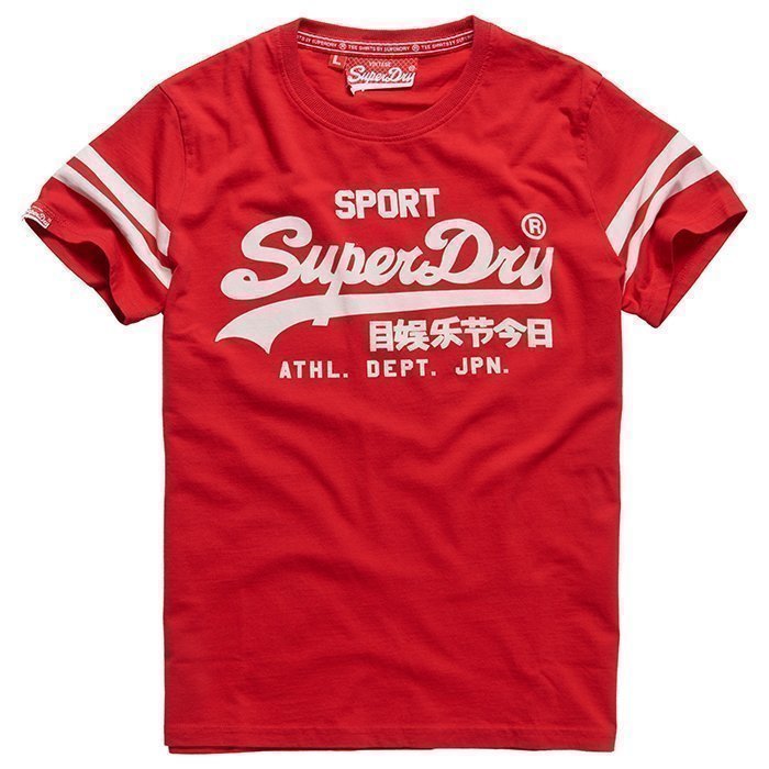 Superdry Men's Vintage Logo Sport Tee Rich Scarlet XXL