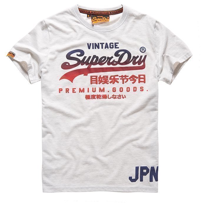 Superdry Men's Vintage Logo Sport Tee White L