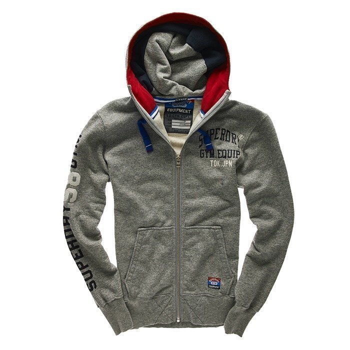 Superdry Pommel Zip Hoodie Grey M