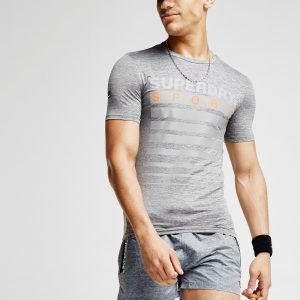 Superdry Sport Athletic Graphic T-Shirt Harmaa