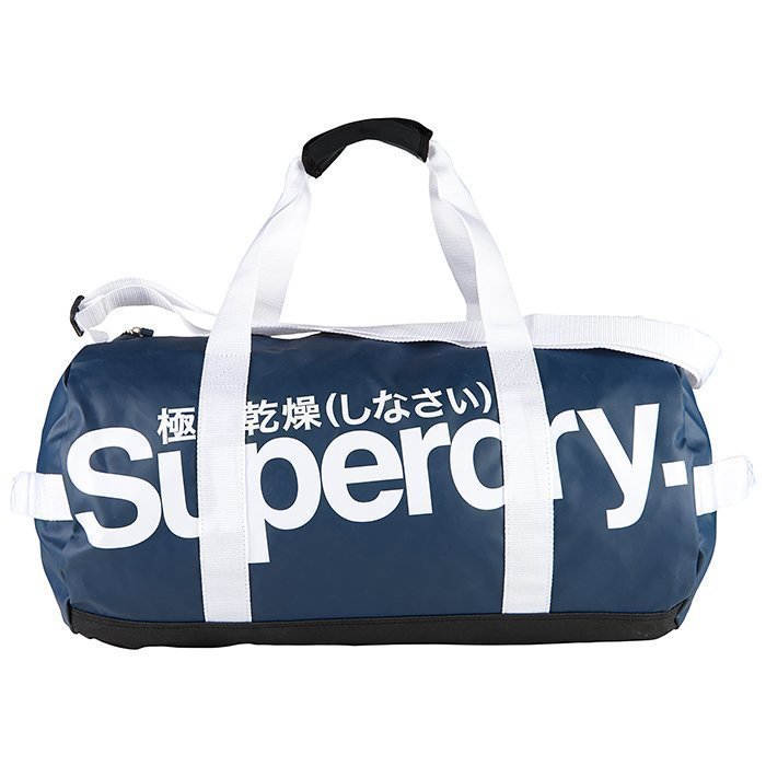 Superdry Tarp Barrel Bag Navy/White OS