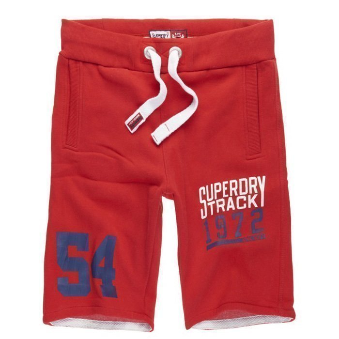 Superdry Trackster Sweat Shorts Thropy Red L