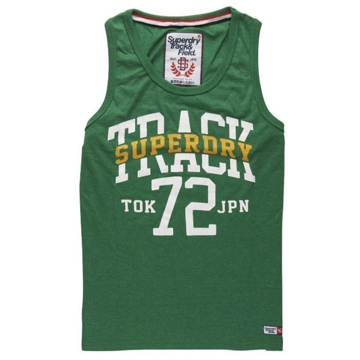 Superdry Trackster Vest Oregon Green Marl S