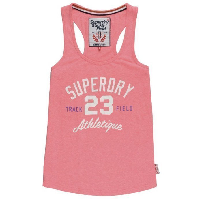 Superdry Trackster Vest Snowy Ultra Pink XS