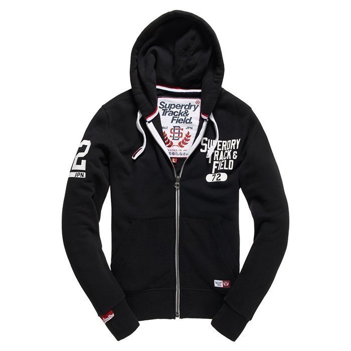 Superdry Trackster Ziphood Black L