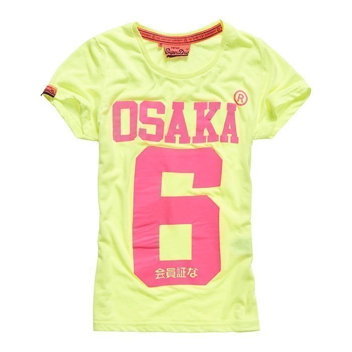 Superdry Women's Osaka 6 Tee Fluro/Yellow