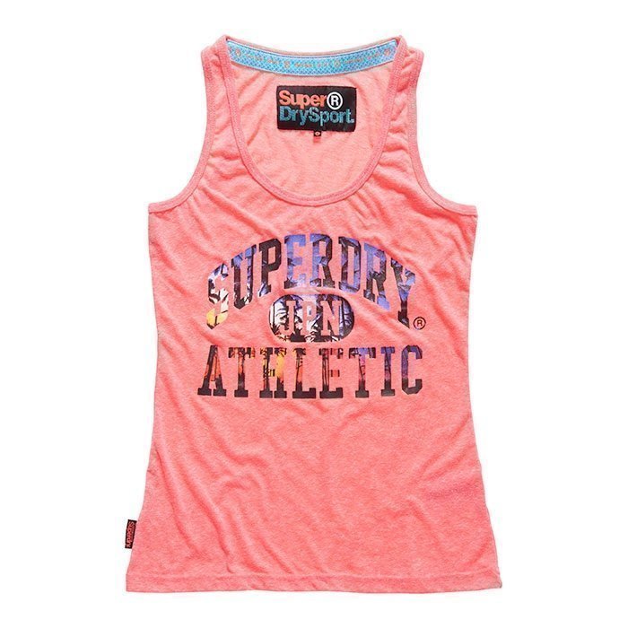 Superdry Women's Sunset Athletic Vest Pink XS