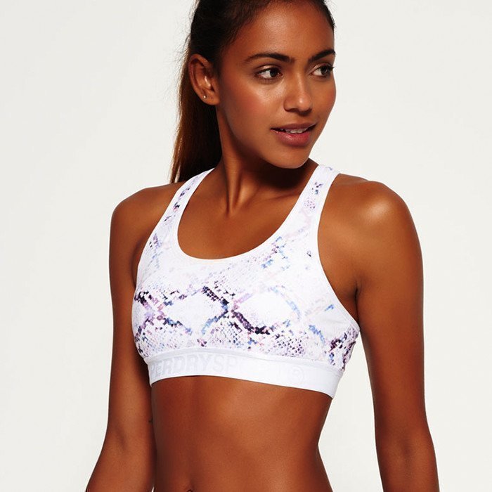 Superdry Women's Superdry Core Gym Bra White Python M