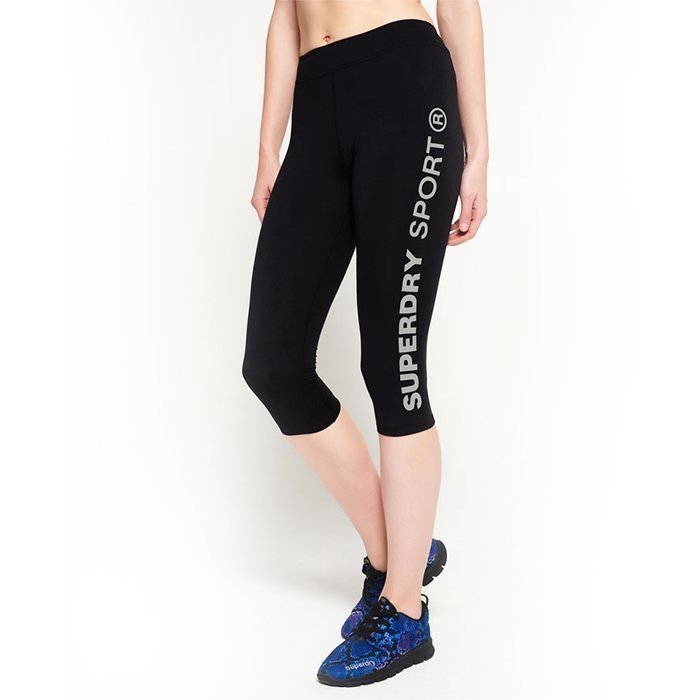 Superdry Women's Superdry Core Gym Capri Black L