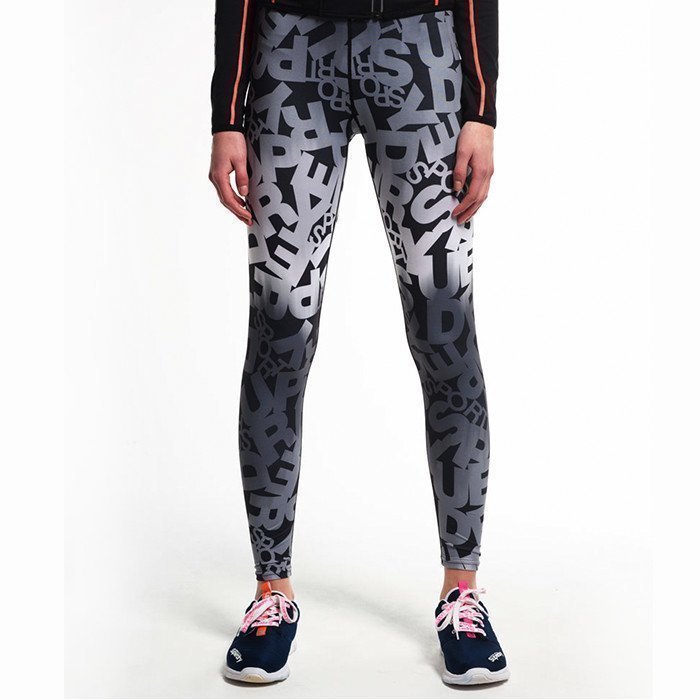 Superdry Women's Superdry Gym Logo Legging Black L