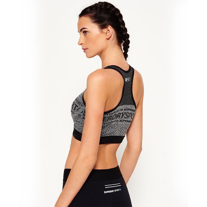 Superdry Women's Superdry Gym Seamless Bra Grey M