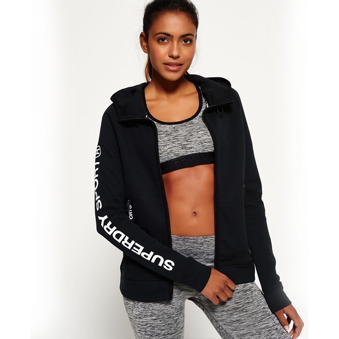 Superdry Women's Superdry Gym Tech Hood Black L