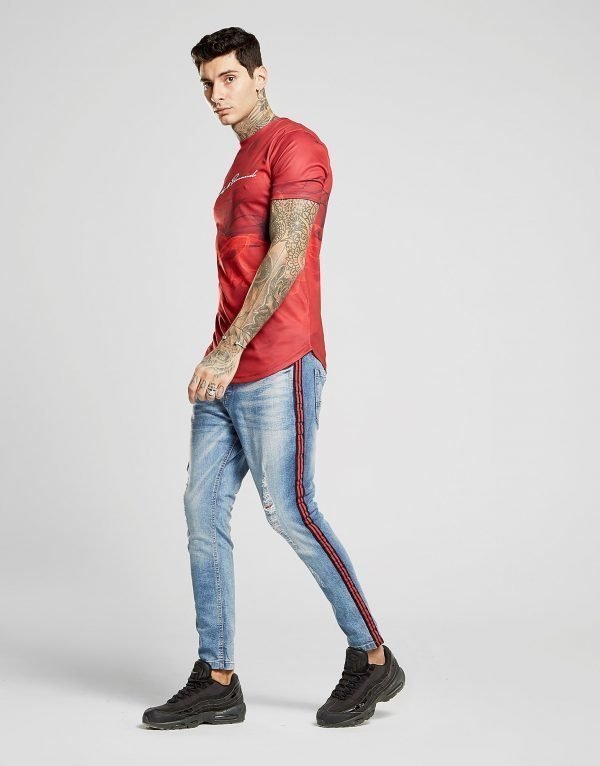 Supply & Demand Bailey Taped Skinny Jeans Sininen