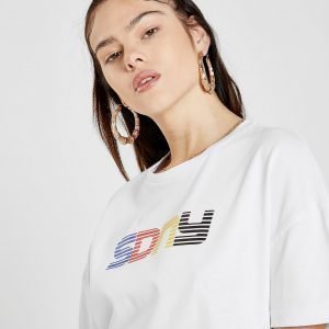 Supply & Demand Boyfriend T-Shirt Valkoinen