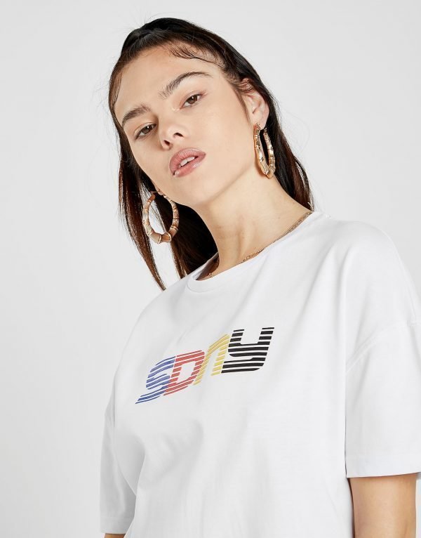 Supply & Demand Boyfriend T-Shirt Valkoinen