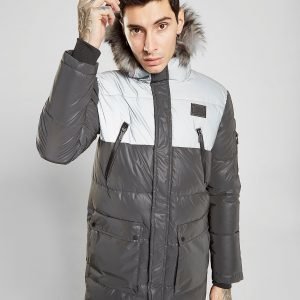 Supply & Demand Deux Reflective Parka Jacket Musta