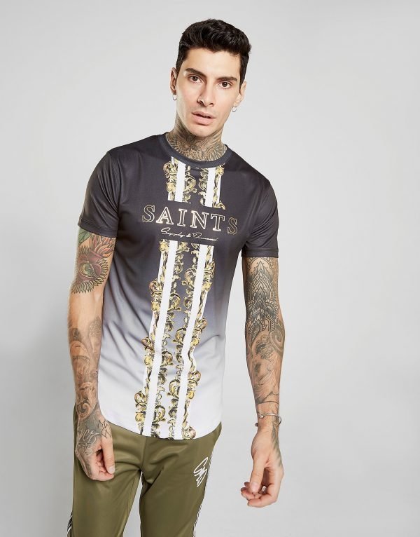 Supply & Demand Linear Baroque T-Shirt Musta