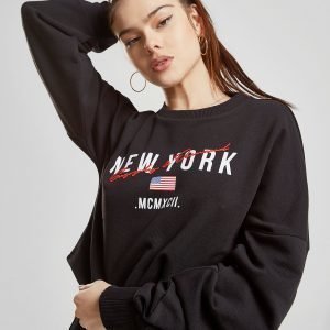 Supply & Demand New York Crop Crew Sweatshirt Musta