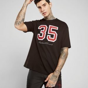 Supply & Demand Oversized Mesh T-Shirt Musta