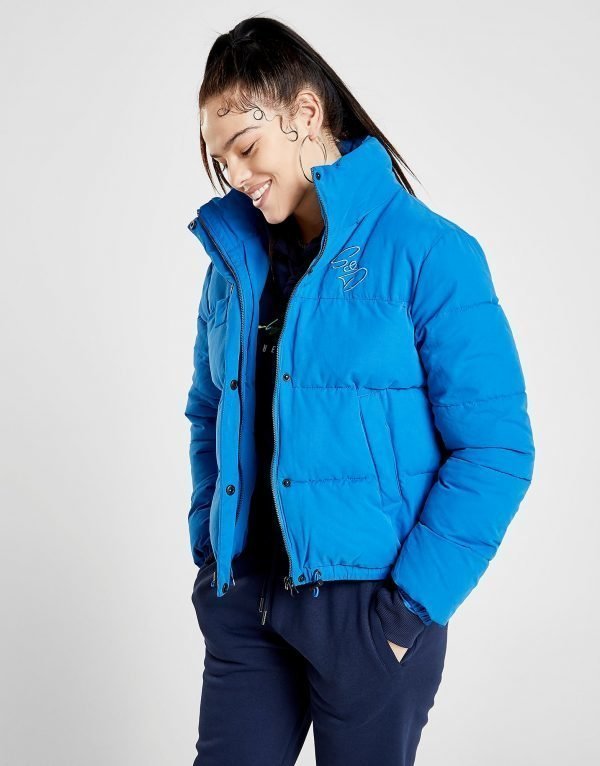 Supply & Demand Padded Boxy Puffer Takki Sininen