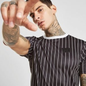 Supply & Demand Pinstripe T-Shirt Musta