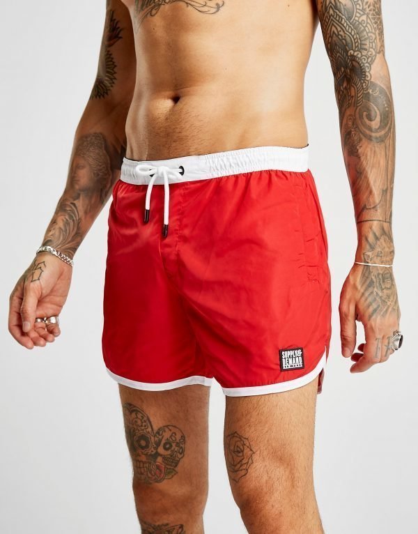 Supply & Demand Track Swim Shorts Punainen