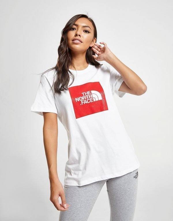 The North Face Box Logo Boyfriend T-Shirt Valkoinen