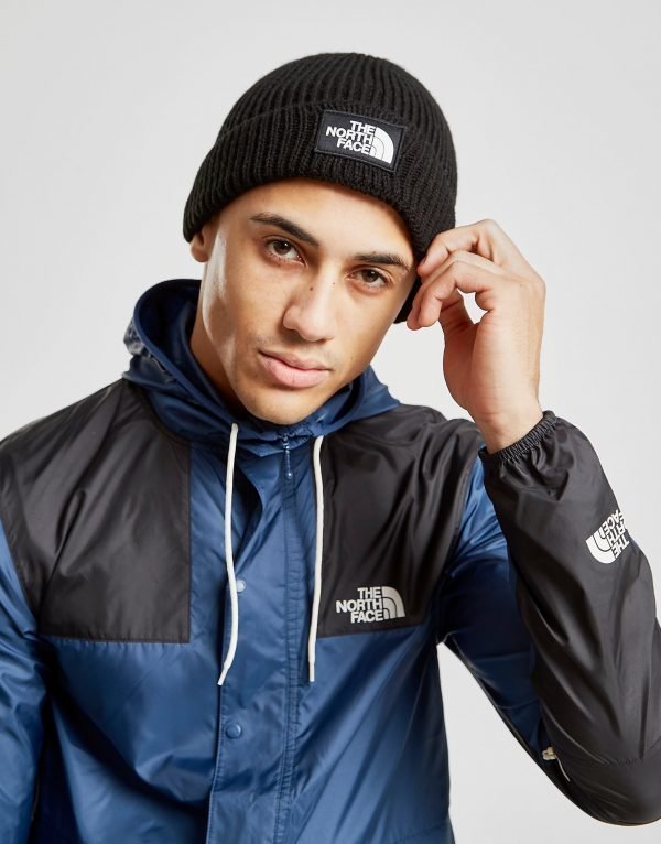 The North Face Logo Beanie Musta