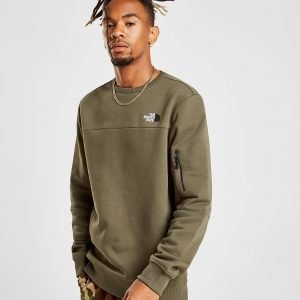 The North Face Zip Pocket Crew Sweatshirt Vihreä