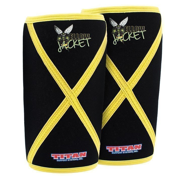 Titan Yellow Jacket Knee Sleeves Large