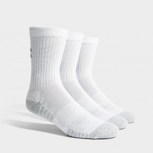 Under Armour 3 Pack Heatgear Tech Crew Socks Valkoinen