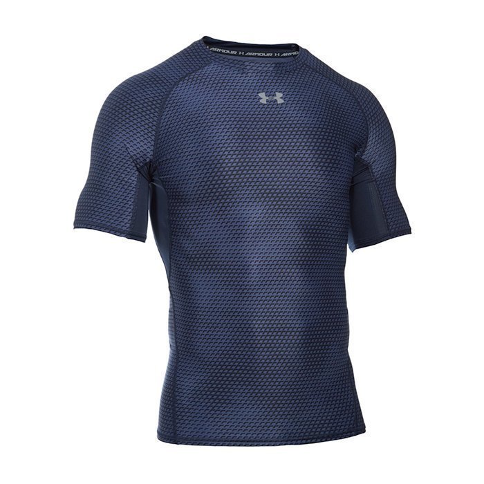 Under Armour Armour HG Printed Shortsleeve Tee Midnight Navy Large