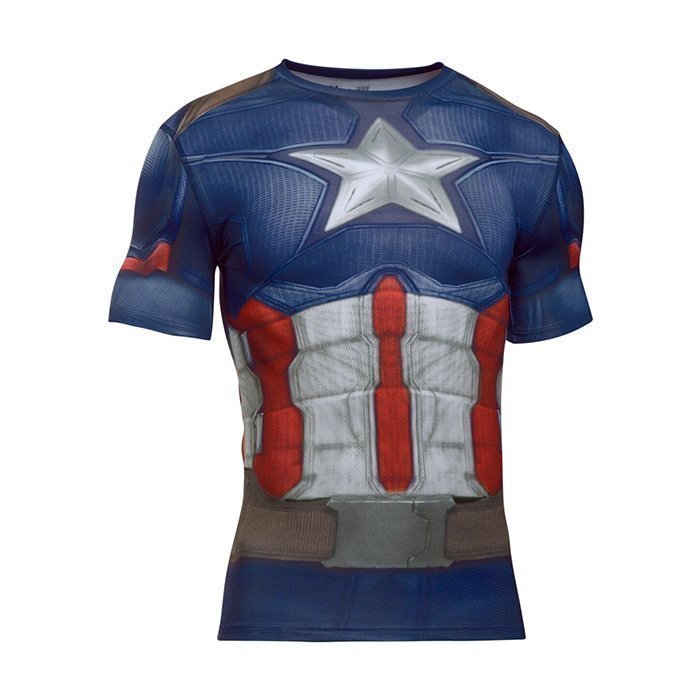 Under Armour Captain America Suit Shortsleeve Midnight Navy Large