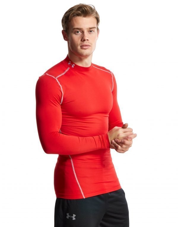 Under Armour Coldgear Armour Compression Mock Longsleeve Punainen