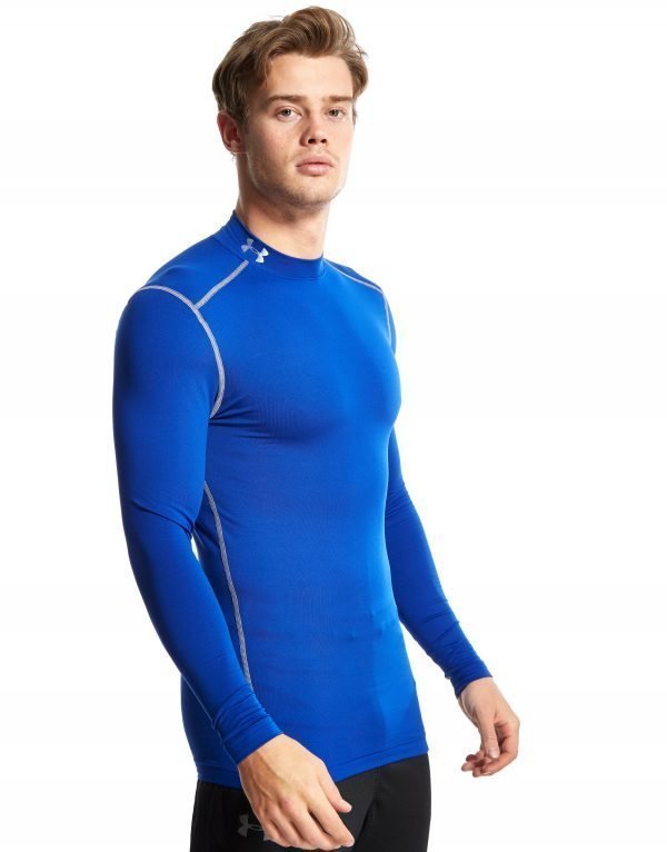 Under Armour Coldgear Armour Compression Mock Longsleeve Royal Blue